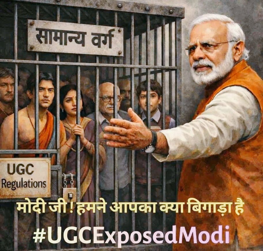 UGC_RollBack's tweet image. UGC धन्यवाद 
मोदीजी का असली चेहरा सबको दिखाने के लिए
ये जो सवर्ण है आपके इतने बड़े दिवाने है कि इनके बच्चों का गला क्यूँ ना दबा दो ये आपकी ही गुलामी करेंगे 
आपने SC ST Act  को काला कानून बनाया फिर भी ये आपकी भक्ति करते रहते हैं 
इनकी भक्ति ऐसी है कि आपकी जाति की तरह जाती ही नहीं…