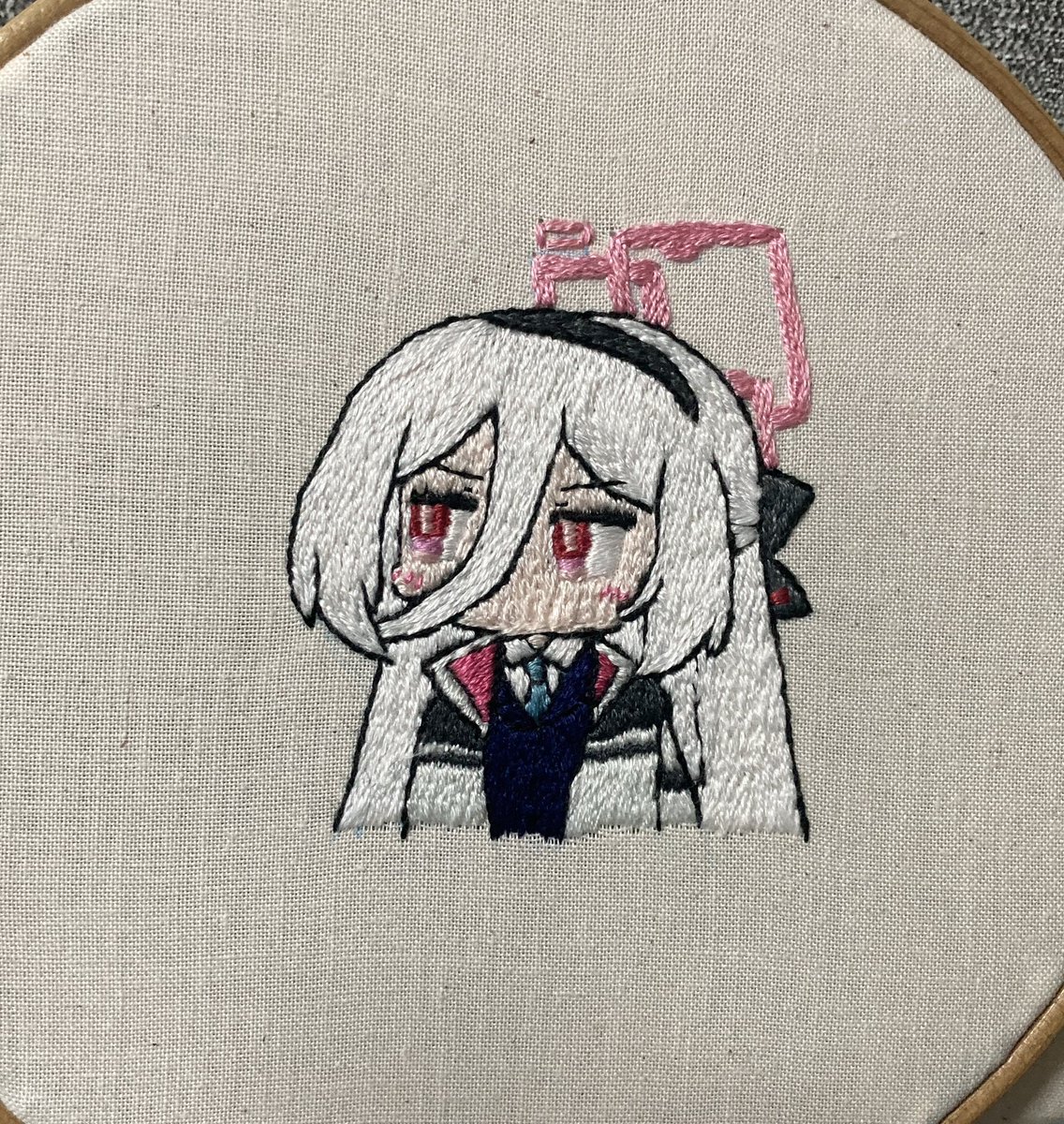 ブルアカ手縫い刺繍、ケイちゃん 「王女の鍵」から「アリスの家族」に