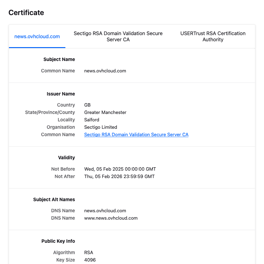 Cilusse's tweet photo. @ovh_support_fr Hello OVH, j'essayais de répondre à une enquête reçue par email, mais oops, votre certificat sur news.ovhcloud[.]com a expiré... https://t.co/EK9SkWBp8L
