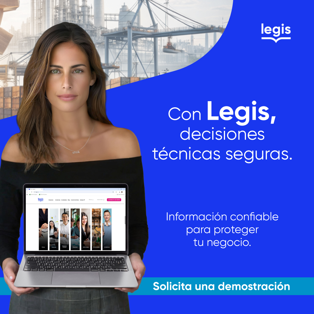 Cuando no tienes información confiable, tu operación en la producción industrial y venta asume el costo.

En Legis apoyamos a la industria con normativa, comercio exterior inteligente, talento humano y control jurídico.

Solicita asesoría legis.co/formulario-con…