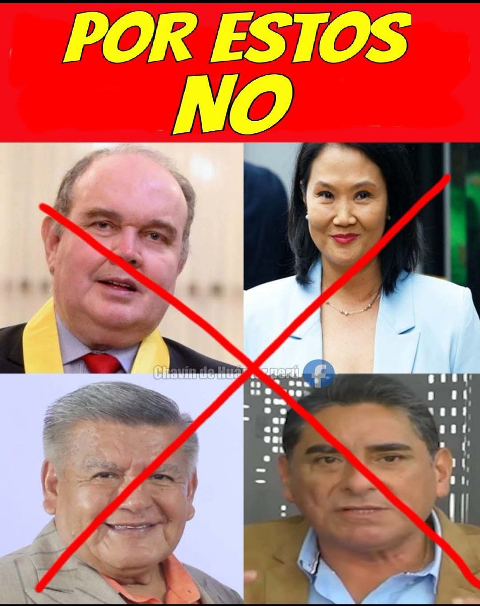 RoyAlta_Peru's tweet photo. Gente, El 12 d Abril NO se vota por
Esta Gentuza. Así que ya Lo Saben!

#PorEstosNo2026. https://t.co/0Gd0fOxIXH