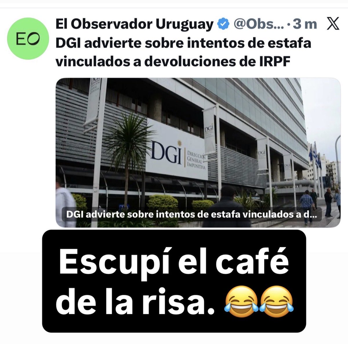 Hace un mes y medio que nos enteramos que nos iban a estafar.