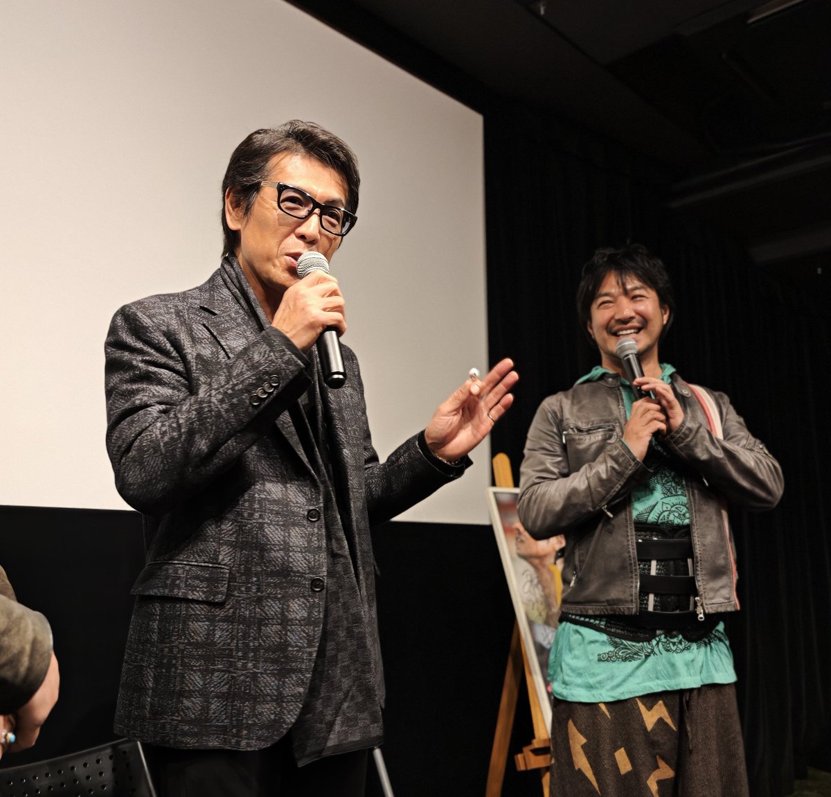 mtsmry0120's tweet image. #DitO リバイバル上映に！劇場の大画面で蘇るあの感動をもう一度😭
上映後は日本統一の平川役の松田さんも登壇！結城さん演じる菊村とは直接的な共演はなかったですが、何やら今後楽しみなお話も…？

印象的な劇伴のドラムは神山の心臓の音、というお話が特に印象に残ってます🥹上映は明後日まで！