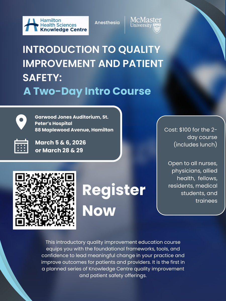 McMaster Anesthesia tweet media