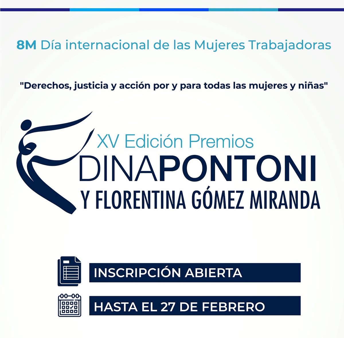 HCD_OLAVARRIA's tweet photo. 8M: abrió la inscripción a los XV Premios Dina Pontoni y Florentina Gómez Miranda https://t.co/PtIAbCtV06 https://t.co/g4GCJvNqiH
