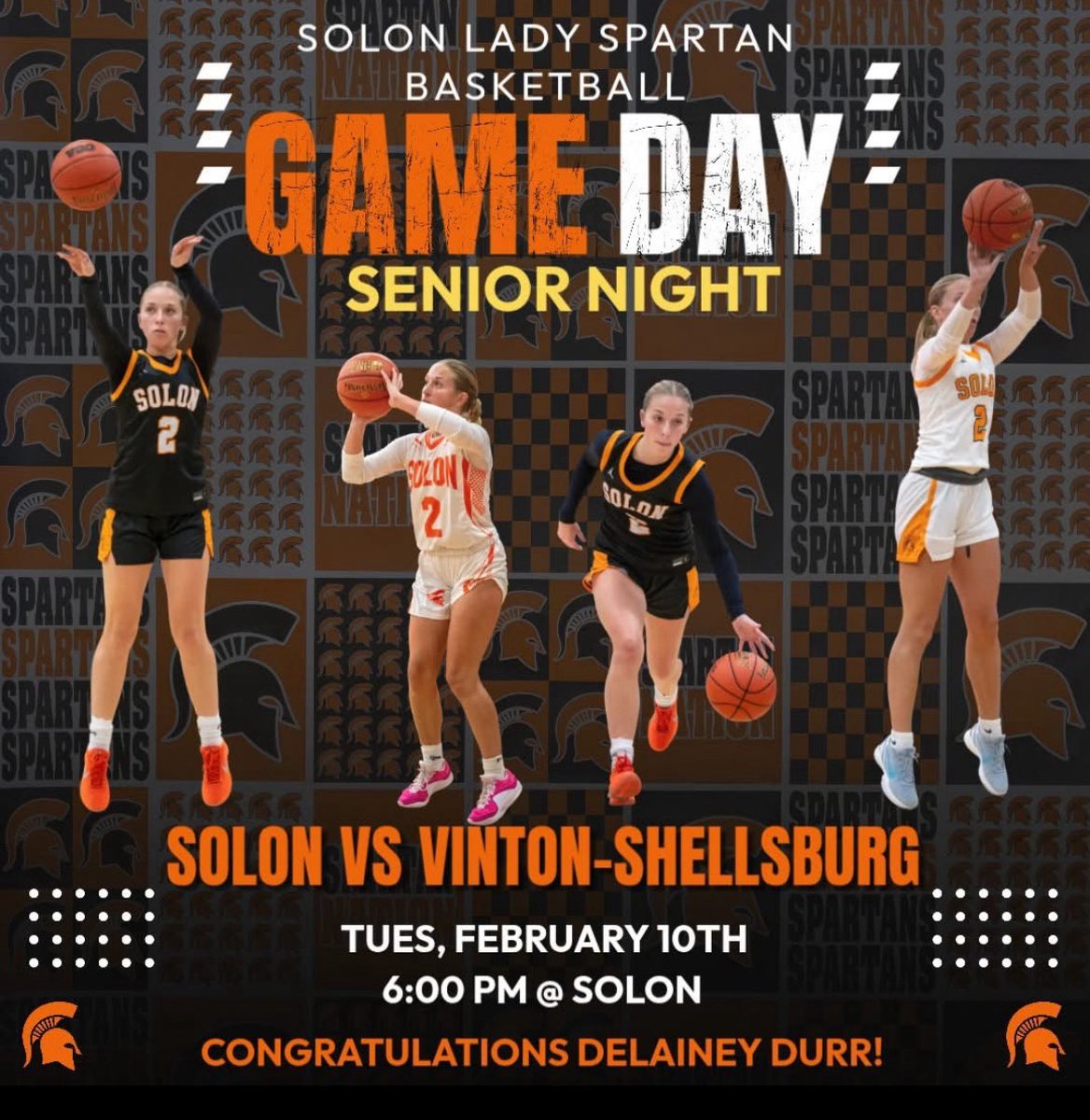 SolonGBB's tweet image. Game Day! It’s SENIOR NIGHT. Please show up and help us celebrate Senior @delaineydurr_ #PTM