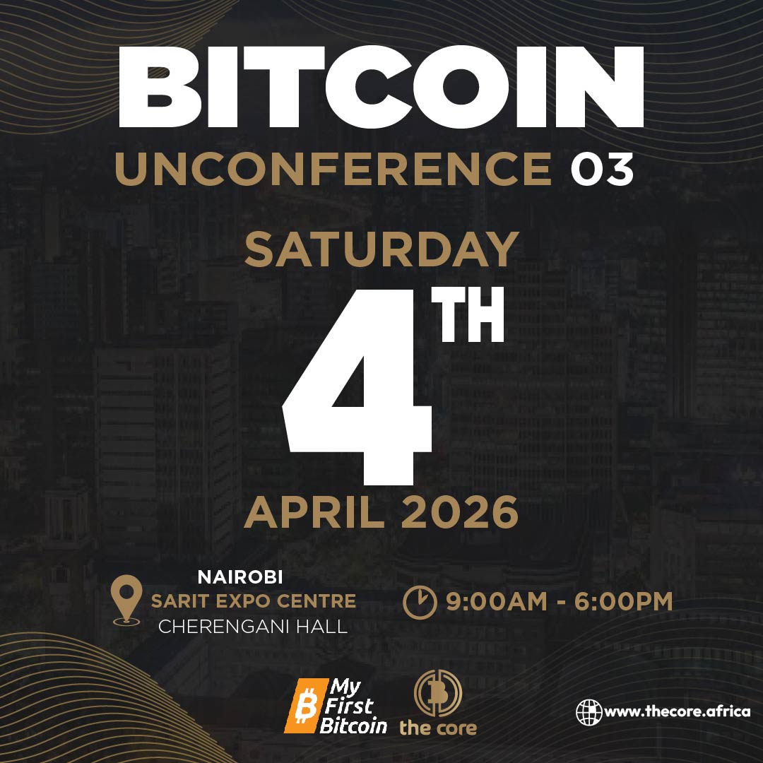 BITCOIN UNCONFERENCE 03: Building the Future Together! 🇰🇪⚡️

We are excited to announce our next major event: Bitcoin Unconference 03, happening right here in Nairobi, Kenya, this April!🙌

In collaboration with and supported by <a href="/MyFirstBitcoin_/">My First Bitcoin</a> , this Unconference is all about
