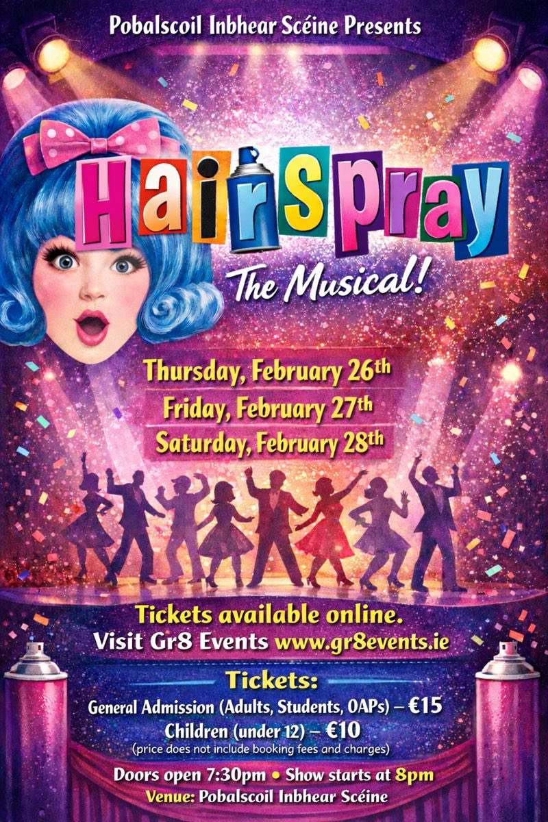 PSceine's tweet photo. Pobalscoil Inbhear Scéine Annual School Musical Information
Please see poster attached: https://t.co/NcaCwDQNVF