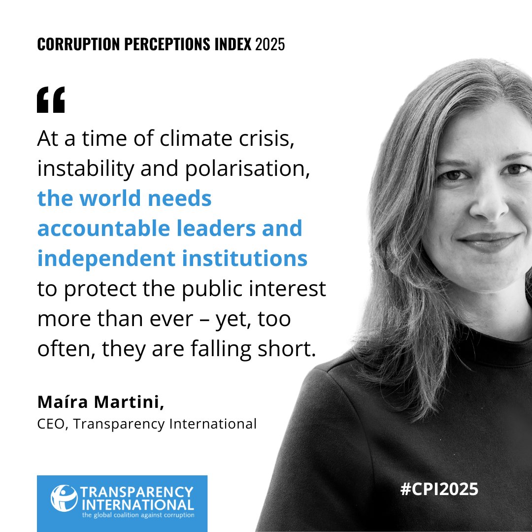 Transparency International tweet media