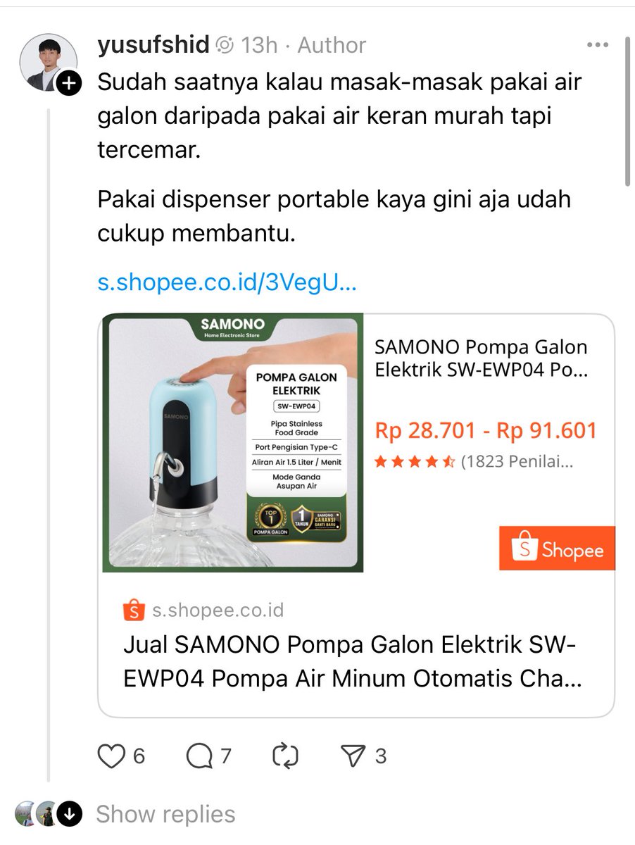 Berita musibah dicopas ke thread sampe diksi dan struktur kalimatnya sama. Terus ujungnya dipake buat jualan affiliate…

Aku appreciate orang yang jualan, tapi engga respect buat yg monetisasi musibah