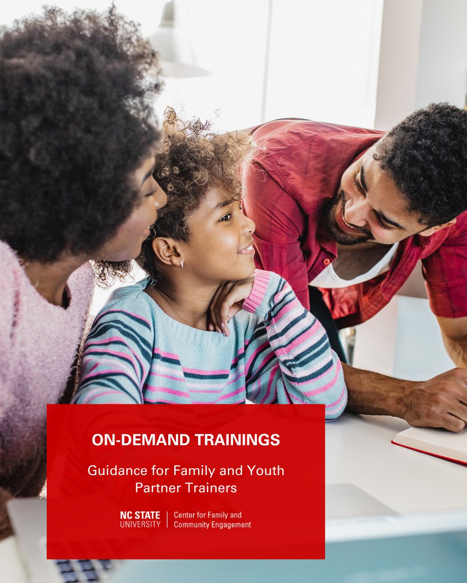 Strengthen partnership training teams with our training: "Guidance for Family and Youth Partner Trainers."  
🔗 Link: cface.chass.ncsu.edu/fcpp-training/…

#FamilyPartnerTraining #YouthVoice #ChildWelfareTraining #ProfessionalDevelopment #Collaboration #CFACE #OnDemandLearning
