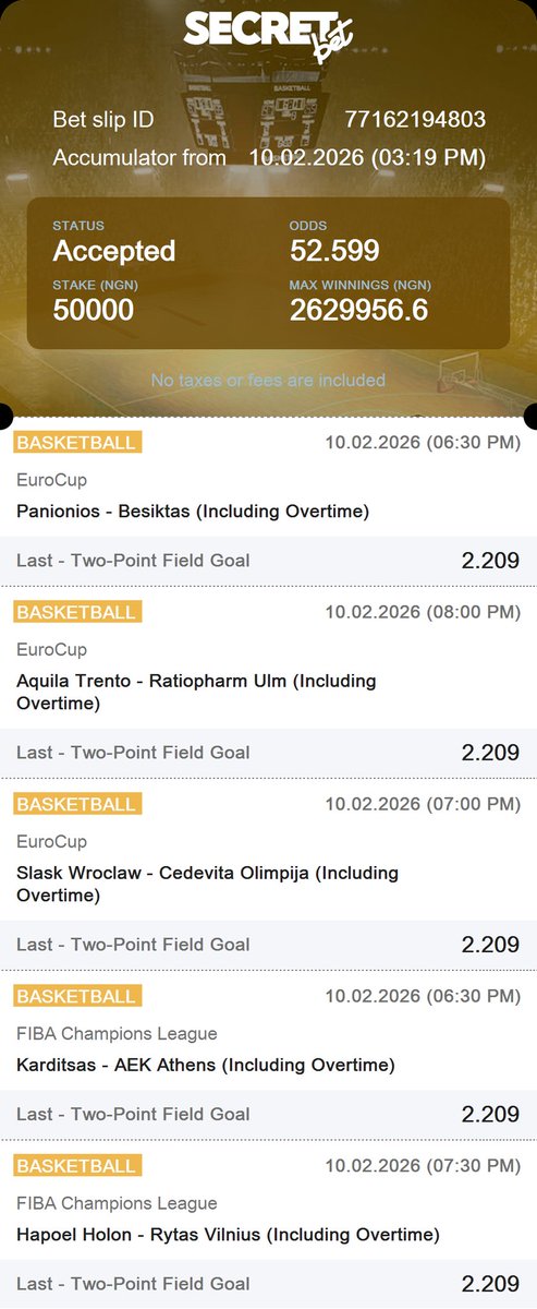 Okechukwu_odd's tweet photo. #SecretBet 

★  ODD 52 // CODE 7Y8XB

PROMO CODE TOXICPUNTER 

Register Here https://t.co/WMdoJXUK5t

Downloads app: https://t.co/DQ7evn7Bx5 https://t.co/GJdHtyGGHU