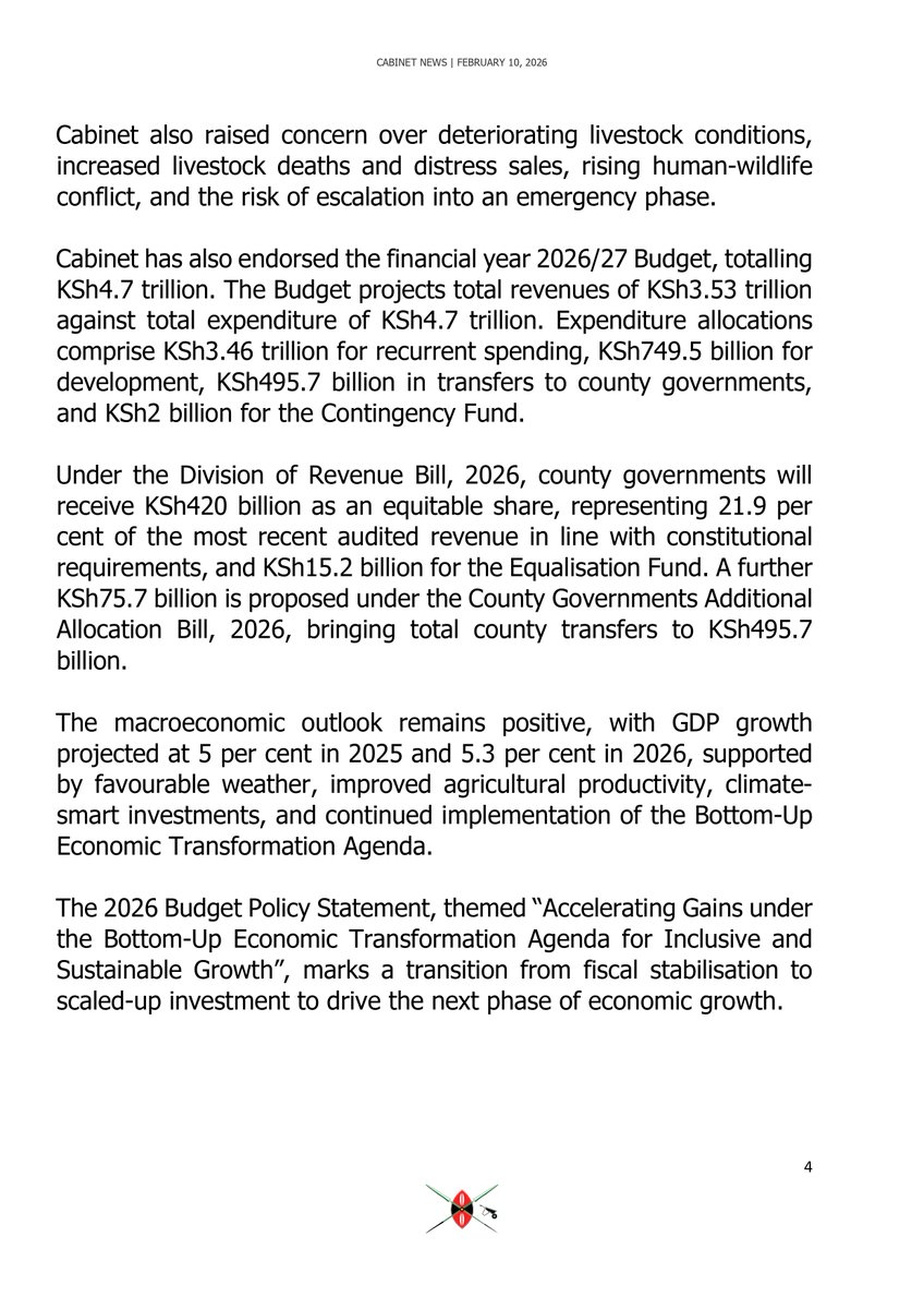 Despatch from Cabinet.