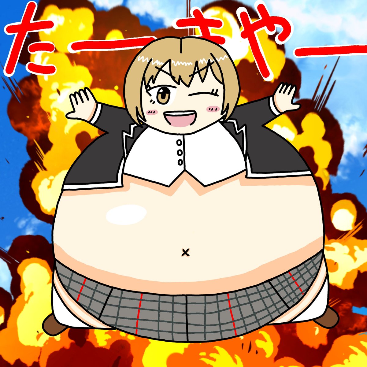 HSB_YSK 申し訳ないです、スカートの模様を描き忘れていました！！