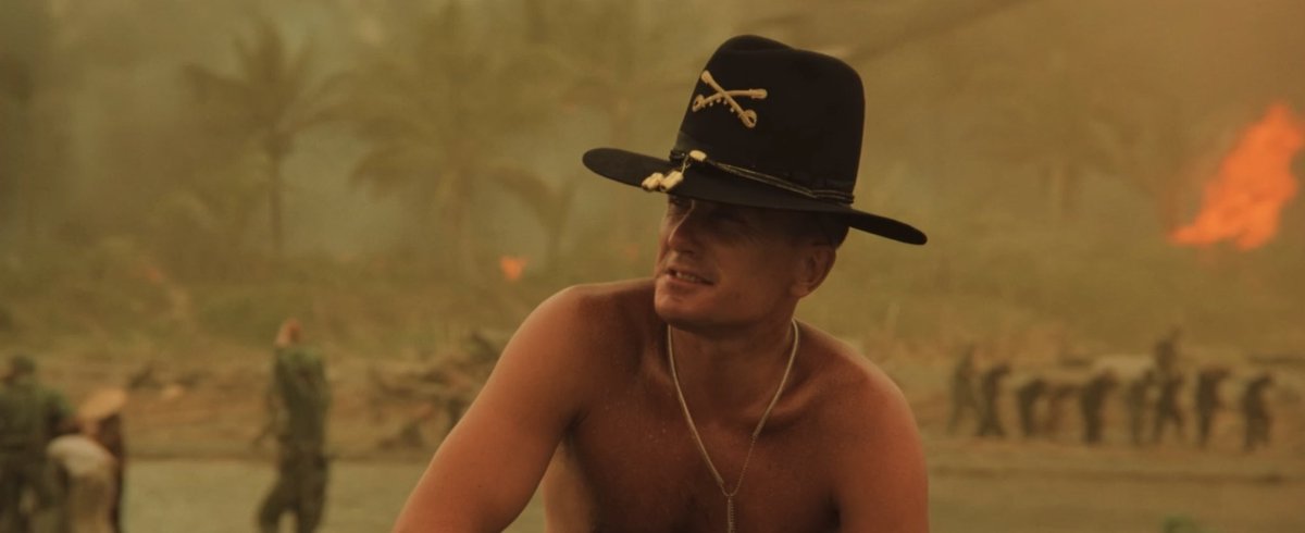 AlienVsDuck's tweet photo. @GAltringham “… but the smell, y’know that gasoline smell, the whole hill, smelled like… victory.” Lieutenant Colonel Bill Kilgore https://t.co/Tn24ELBg7g