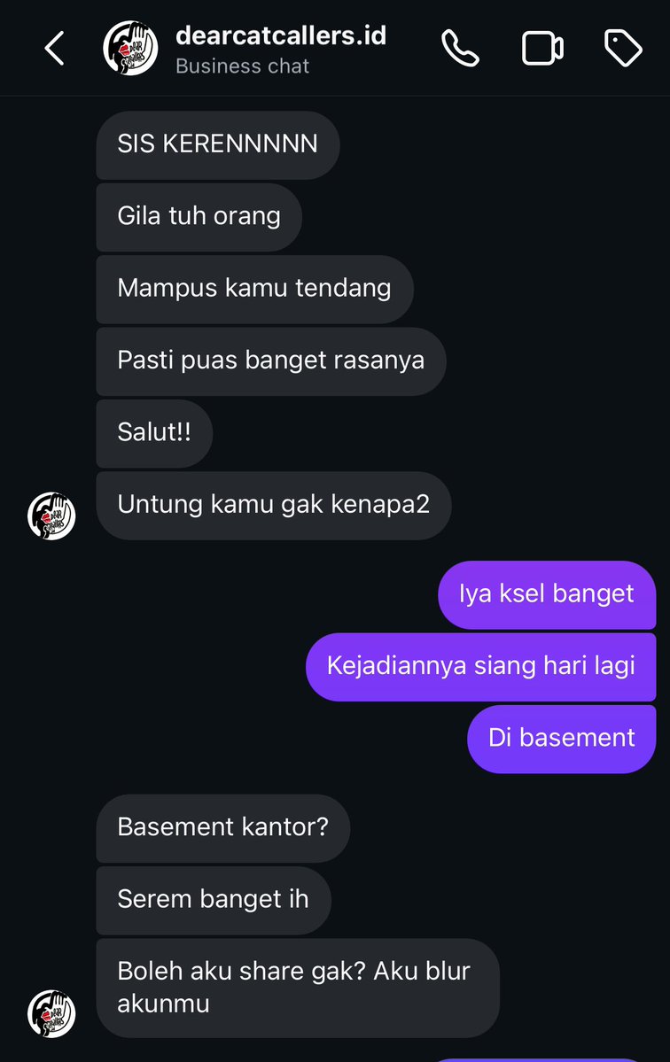 Novitayulianaaa's tweet image. Aku pernah kena pelecehan seksual di 2019, dan pernah di up oleh salah satu akun cat callers. Tapi waktu itu aku minta identitasku disamarkan

Sebagai orang yang pernah ngalamin kejadian ini, dimana aku melawan pelaku tsb jujur  butuh keberanian untuk ngasih tahu juga. Kebayang…