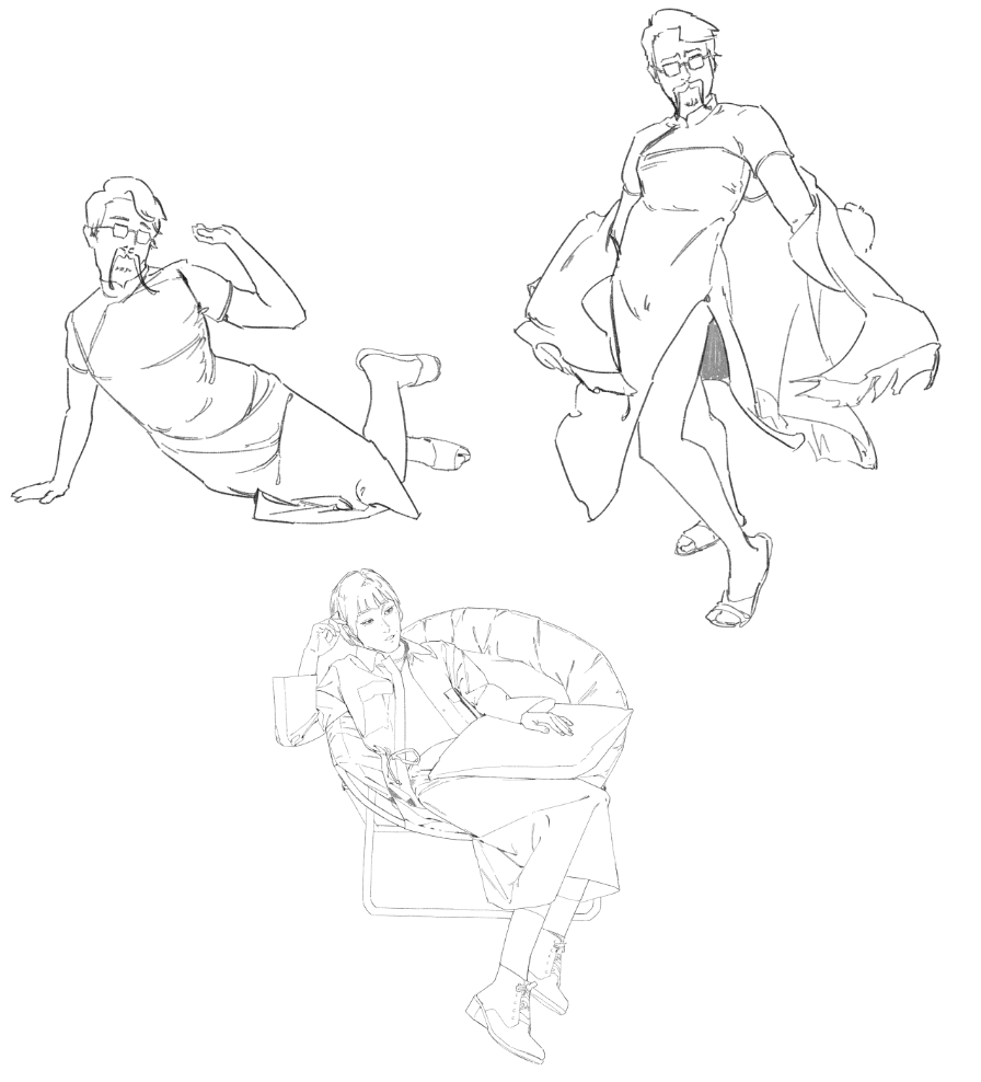 salenpath's tweet image. #Krenzartwork #繪畫 #速寫
本日
沒想到本日還有極限三倍速寫 畫力竭了都（喜）
其實極限跟畫的兩張可能更接近本次速寫課的精神也說不定 （？）
預製圖都開始摳透視了 雖然我也喜透視就是ㄌ 
接下來的日子要兩種都畫ㄌㄇ