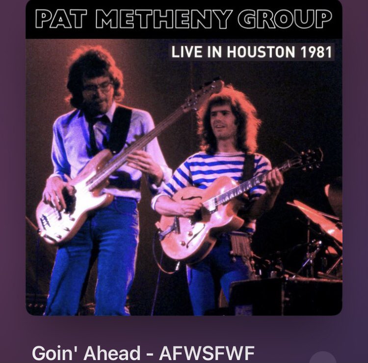 Nowplaying Goin' Ahead - AFWSFWF - Pat Metheny Group (Cullen