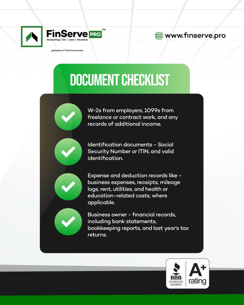 Ready to file your taxes? 

Make sure you have all the documents listed in the second slide as it applies to you. 

Being organized makes filing stress-free!