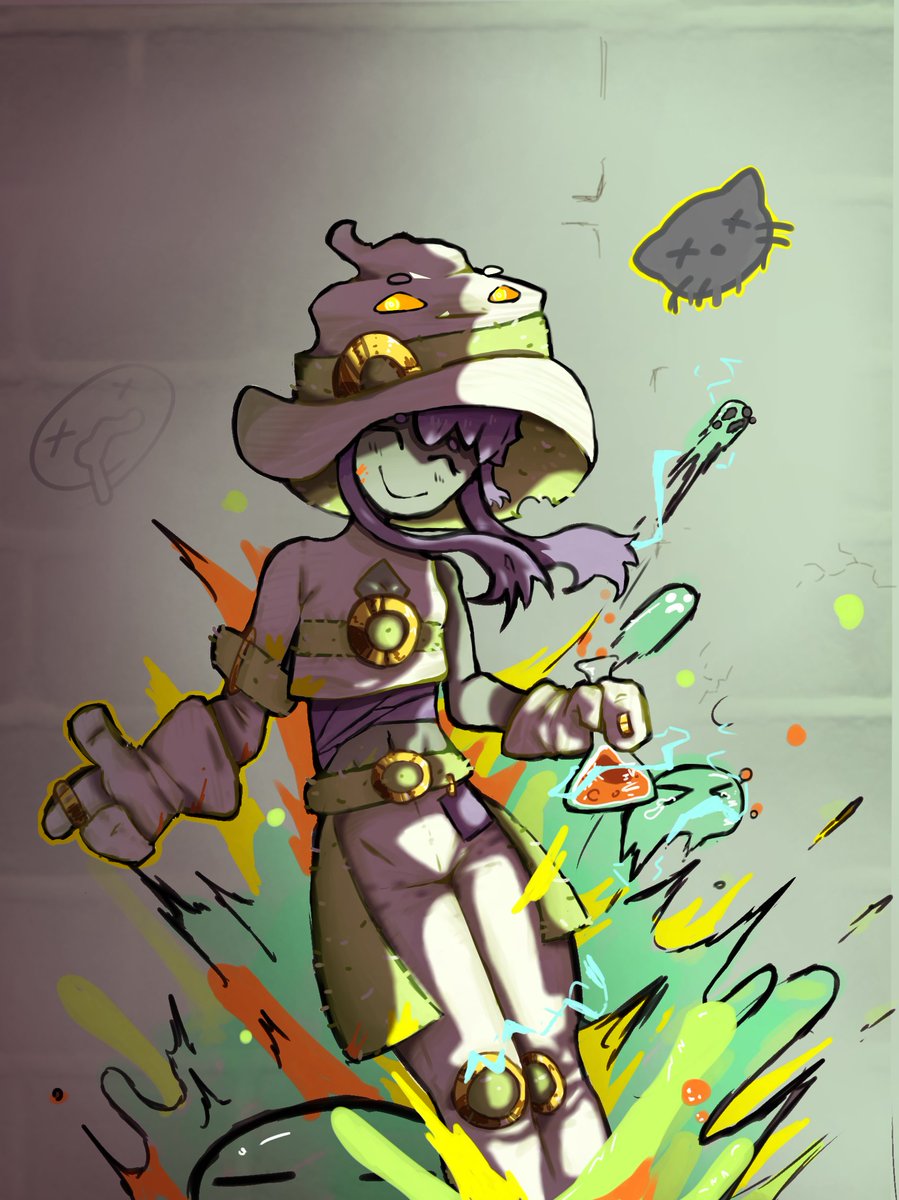 Koko_crocrom's tweet photo. Eu adoro a ideia de um artista em um RPG ser alquimista, é engraçado https://t.co/orihc0VAI8