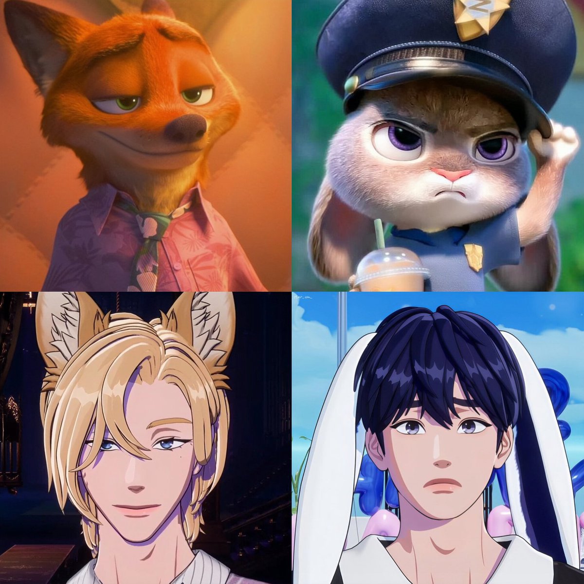 sly fox and dumb bunny 🦊🐰