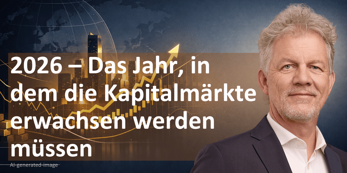2026 wird ein „Realitätsjahr“: Schulden, Zölle, Fed-Frage, Fragmentierung. Deutschland schwach, USA teurer. Europa robust – vielleicht Überraschung. Aktien bleiben alternativlos, Gold profitiert.

👉 eu1.hubs.ly/H0rDKVN0