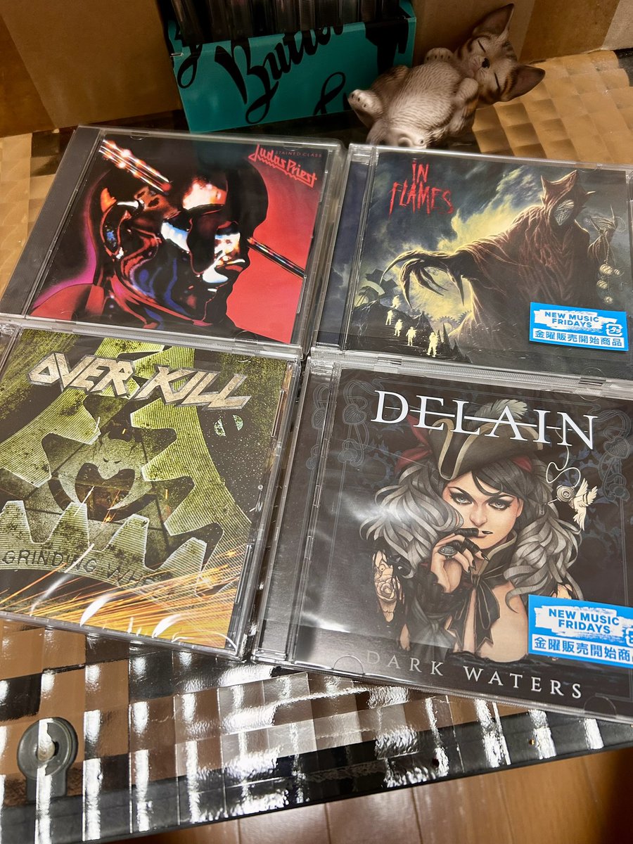 DreamCh24621504's tweet photo. Hi, guys.
How was your day?
I listened to these CDs on February 10th, 2026.
#StainedClass / Judas Priest🇬🇧
#Foregone / In Flames🇸🇪
#TheGrindingWheel / Overkill🇺🇸
#DarkWaters / Delain🇳🇱
Which band should I listen to tomorrow?🙄Good night, music lovers. https://t.co/D5GxxMnQX3