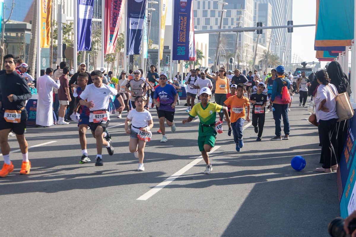 AGFunRun's tweet photo. Thank you OCA&amp;QOC President H.E. Sheikh Joaan organised&amp;attended biggest Aichi-Nagoya Asian Games Fun Run attract ed over 1400 children in Doha today!@AsianGames_2026 @AsianGamesOCA @qatar_olympic https://t.co/l7RDvJ6KHC