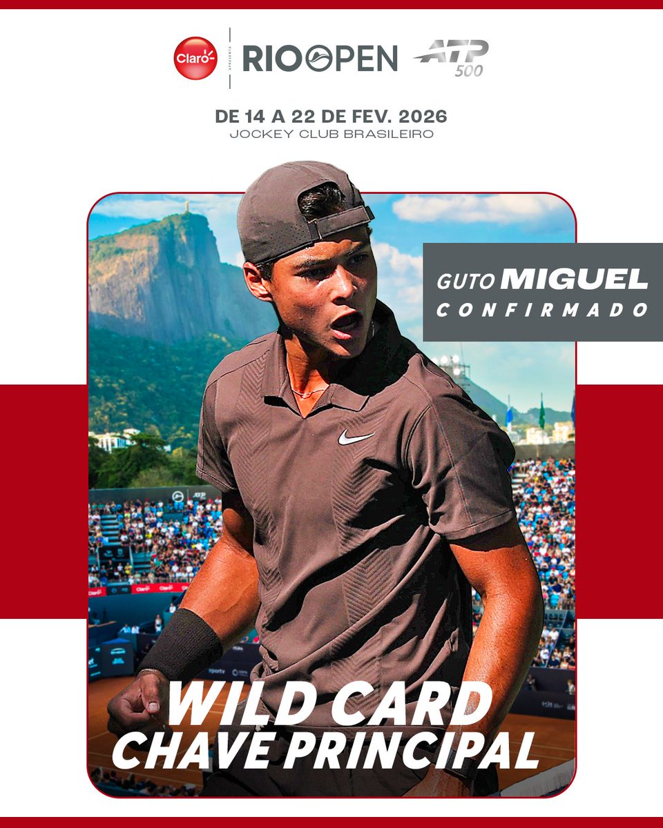 Luis Guto Miguel (2009) jugará el cuadro principal del ATP 500 de Río.

La organización escuchó a la gente y tomaron una gran decisión invitando a uno de los mejores juniors del mundo.