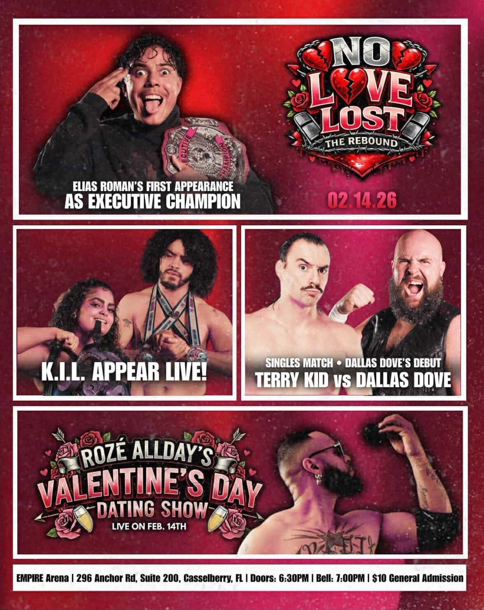 This Saturday! The Champ, The Main Event, The Boss 👑 speaks

<a href="/TheEstWrestling/">The Establishment</a> You’re welcome