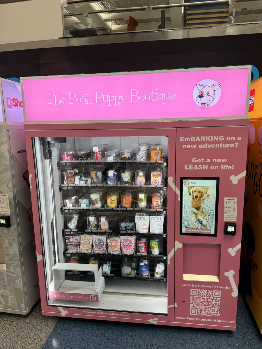 Surprise 🤫✨ We’ve been keeping a little secret…
We’ve added ANOTHER vending machine! 😍
Find us now at BWI Airport 🐾✈️
Traveling through? Stop by and grab your pup a treat!

Shop Now:
💻poshpuppyboutique.com

#PoshPuppyBoutique #Doglover #DogBoutique