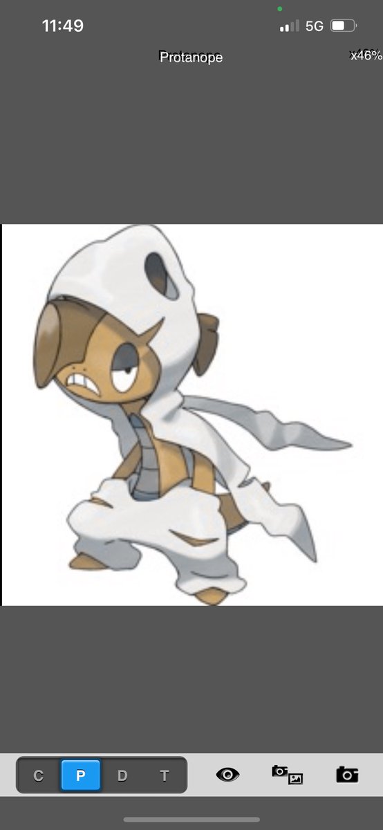 What Pokémon look like to me as a colorblind trainer part 466: Mega Scrafty