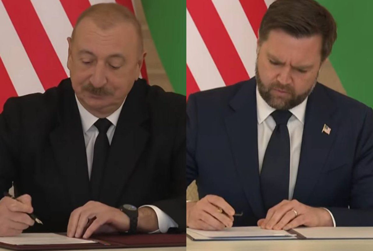 #BreakingNews 🇺🇸🇦🇿 The United States and Azerbaijan have formalized a Strategic Partnership Charter.
t.me/conflictstrack…

#USA #Trump #Iran #IranRevolution2026 #IranProtests #Azerbaijan #Israel #FreePalestine #FreeIran