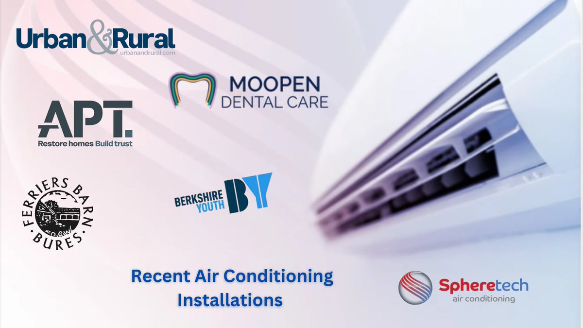 Spheretech_Ltd's tweet image. A small selection of customers benefitting from energy efficient cooling &amp;amp; heating, from #airconditioning systems installed by @Spheretech_Ltd  A free site survey and free one year service package with every new air conditioning system we install. spheretech.co.uk #aircon
