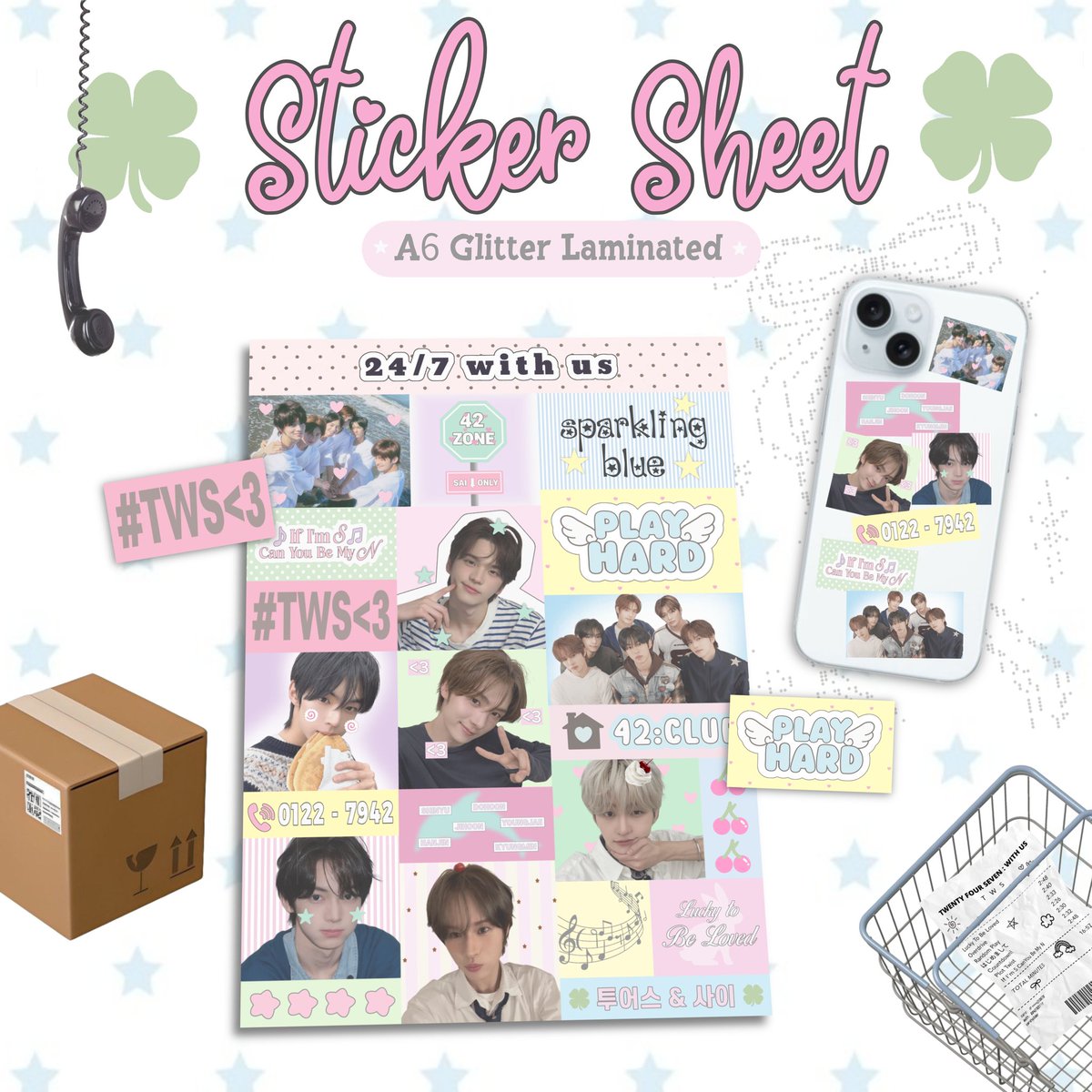 #ssell interest check 🍀
📞....CaLLiNg all 42!! ✨ hallo, aku mau open po Sticker ini, only 18k...if you interested drop ur @ yaa <3 thank u so much 💕