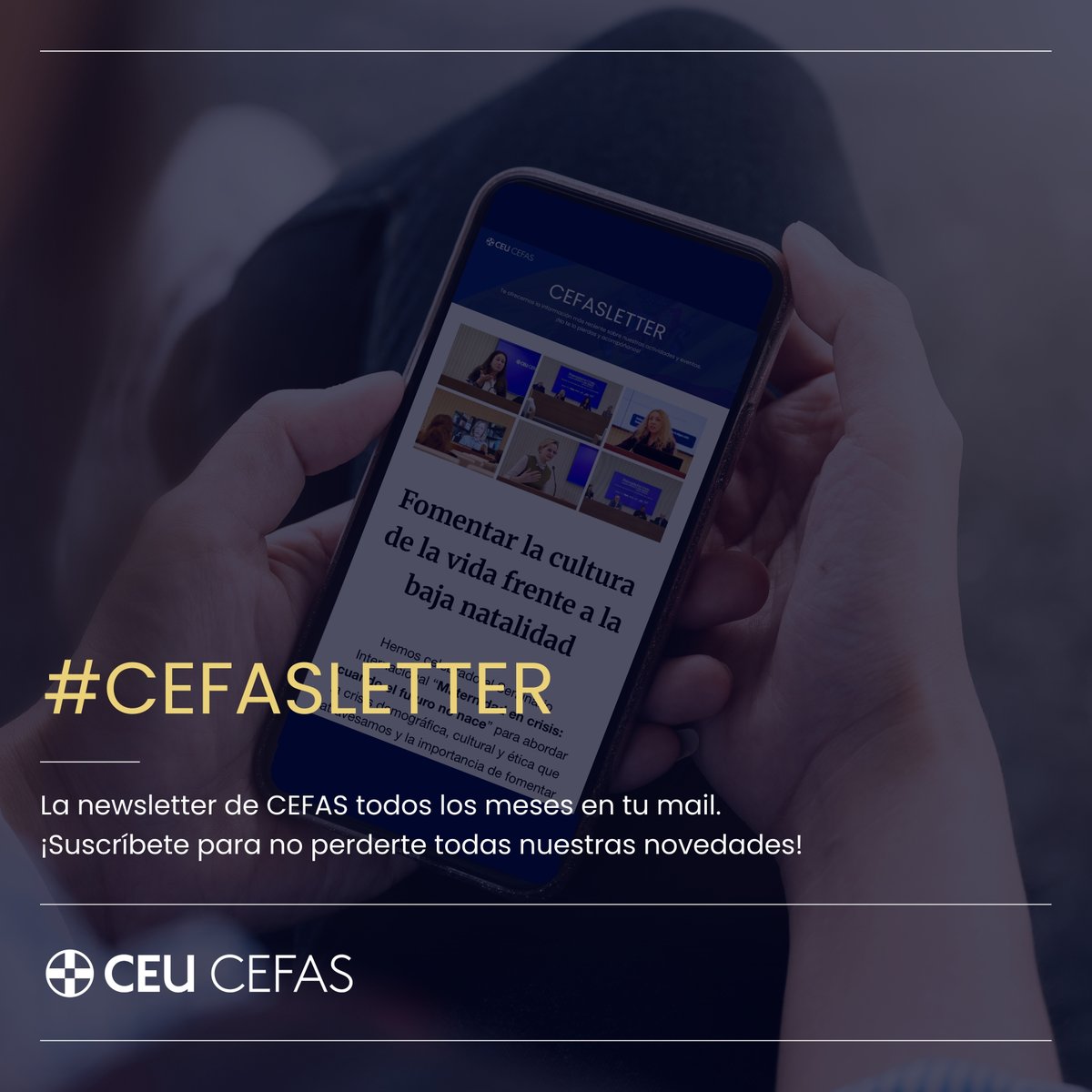 CEFAS_CEU's tweet photo. 💥 Ya en tu mail #CEFASLETTER 💥
🔙 Reflexionamos sobre la crisis de la maternidad y sobre el legado cultural de la literatura hispanoamericana.
🔜 Presentamos junto a @EuroConMag el número de su revista en homenaje a Dalmacio Negro.
✅ Suscríbete ➡️ https://t.co/6fyd6kOnCF https://t.co/VDaPSFR5rc