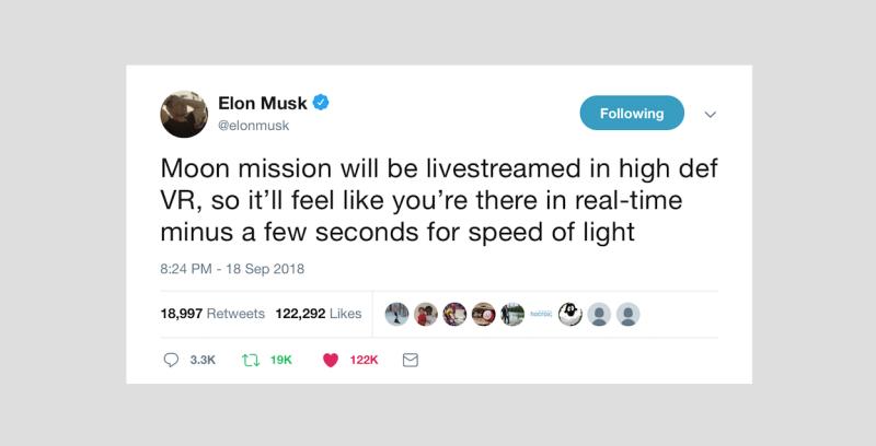 Elon eight years ago…