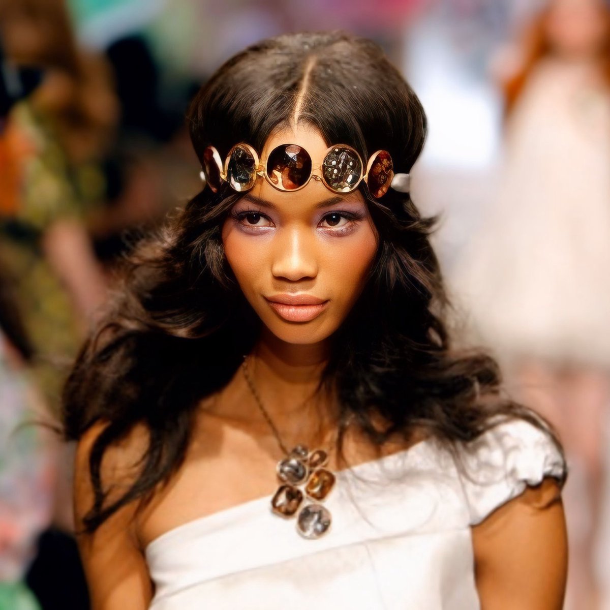 Chanel Iman for the Swarovski Fall/Winter 2008 fashion show