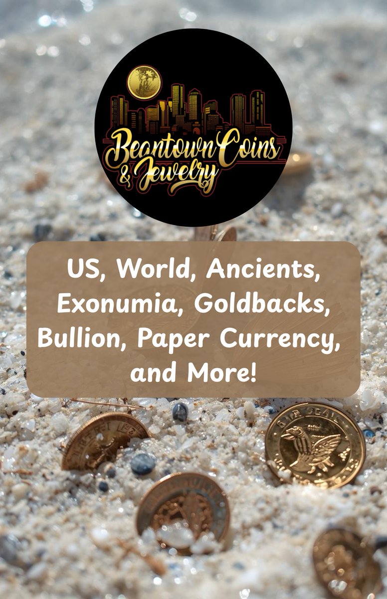 BeantownCoins's tweet image. We will be on eBay Live today at 12PM EST! 🪙✨ We'll have US, World, Ancients, Goldbacks, Bullion, and more! 🔥
Join us here 👉 loom.ly/3LBfCe0
#coins #coinauction #coincollecting #eBayLive #numismatics