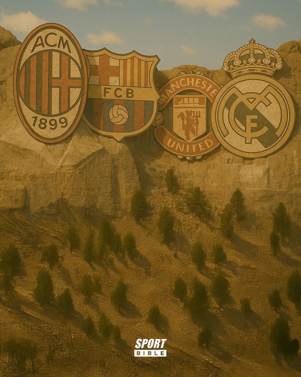 GunnerPuls's tweet image. Is this the Mount Rushmore of football clubs? 🤔