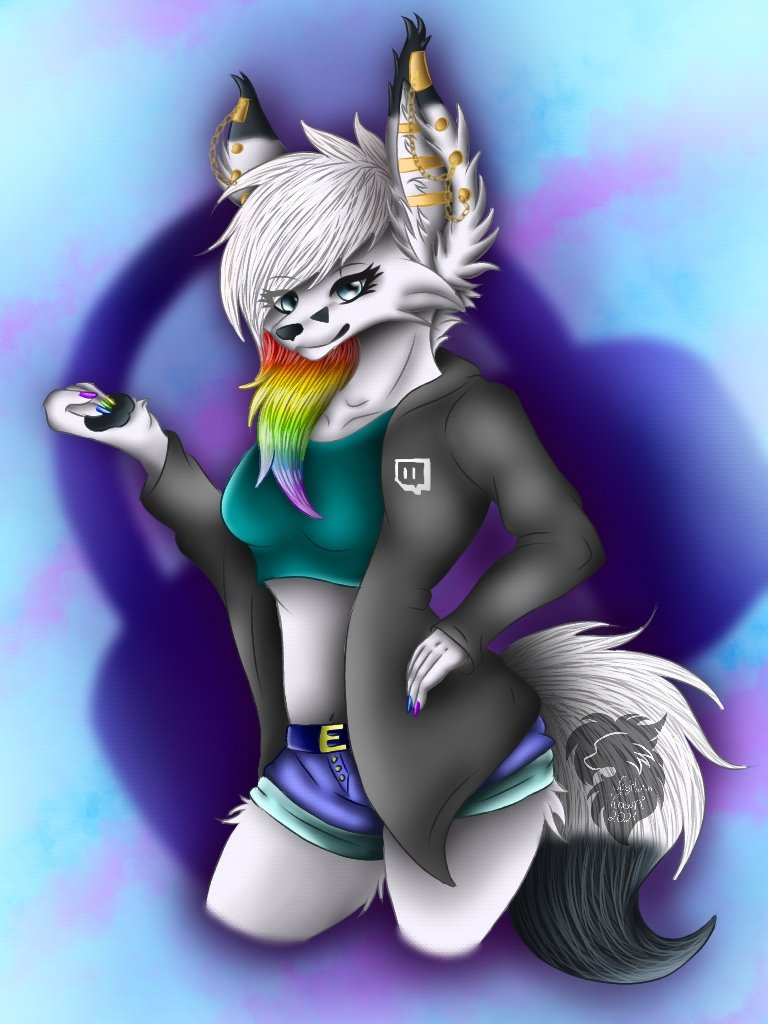 FayeFennec's tweet photo. @ChonkyLotus Just a fuzzy fennec that is as joyful as she can be. Twitch streamer, weather she is busy on the sand of Insurgency, to Tarkov or Destiny 2, to the depths of Dark souls.

She started off just a bare fennec with no marks of a fursuit, to the shining character that she is now. 💗💕 https://t.co/oUQvoZt2Jx