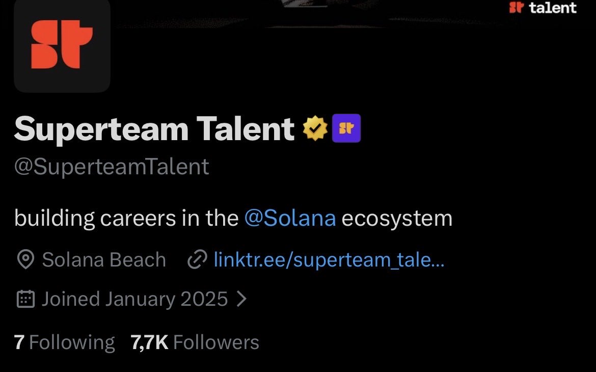 Superteam Talent tweet media