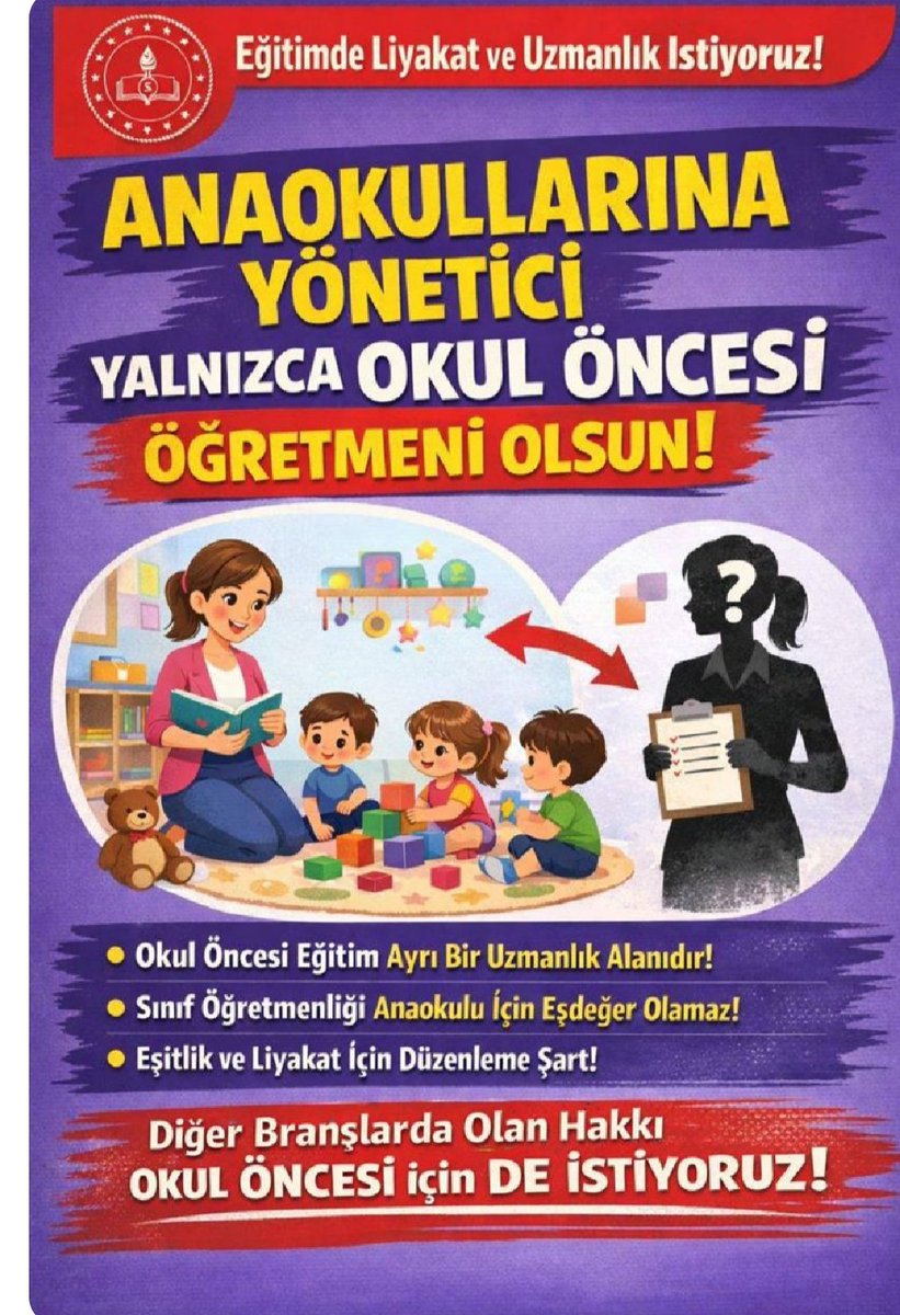 oguzhansen's tweet photo. #AnaokulunaOkulöncesiMüdür
#anaokulunaalangerek 
@tcmeb @EgitimBirSen @turkegitimsen @egitimgucusen @HurEgitimSen @memurlarnet https://t.co/5IAhXnhcWT