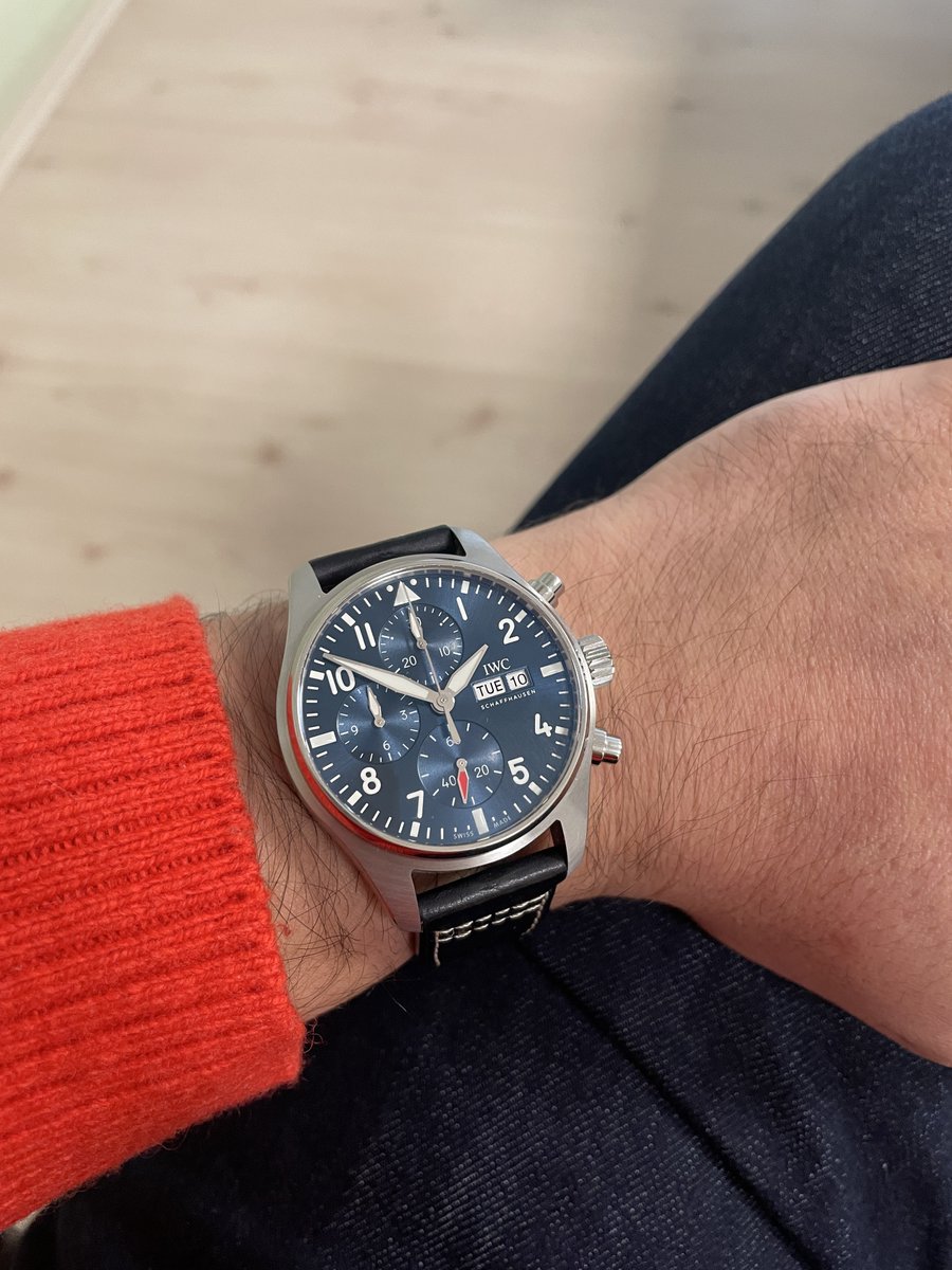 ChronoFly's tweet photo. Haftaya IWC Pilot's Watch Chronograph
ile devam. #wristcheck #iwc https://t.co/Y5a7UDexud
