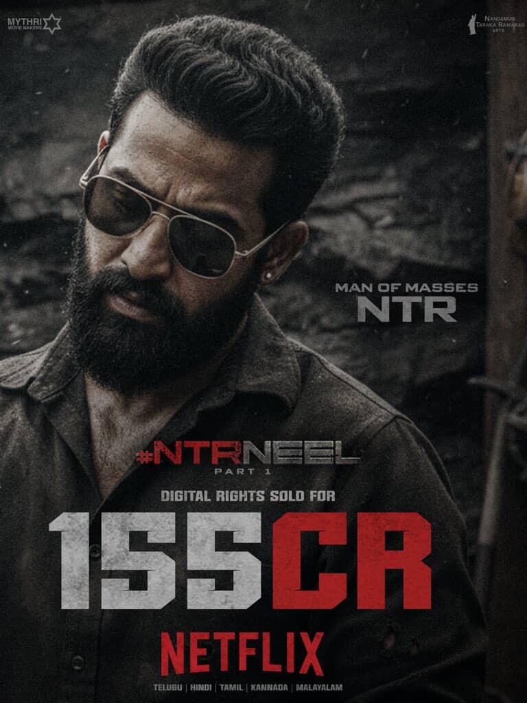 NTRNeel Part 1 Digital Rights Across All 5 Languages Sold To <a href="/netflix/">Netflix</a> For 
₹155 Crores🐉🔥
#NTRNEEL
