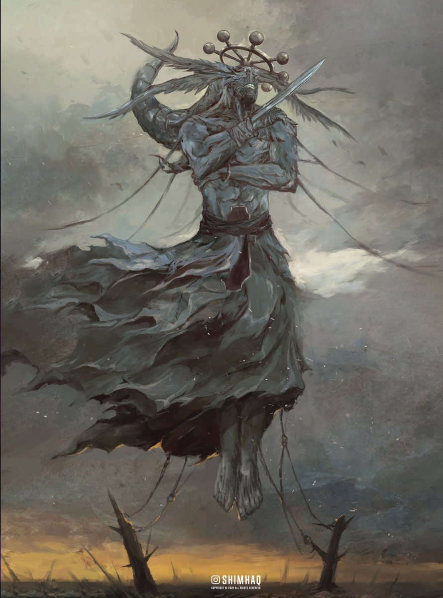 #Illustration│Jujutsu Kaisen ― "Mahoraga" 👁️🛐

Artist: <a href="/shimhaq/">Shimhaq</a>