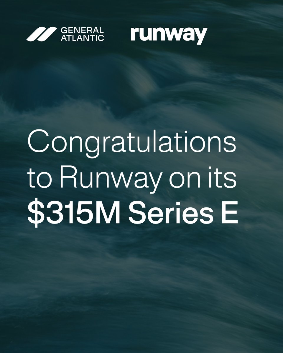 generalatlantic's tweet image. General Atlantic is proud to continue to back @runwayml and its ambitious mission to build universal world models – unlocking new possibilities across creativity and simulation. 

Learn more from Runway here: runwayml.com/news/runway-se…