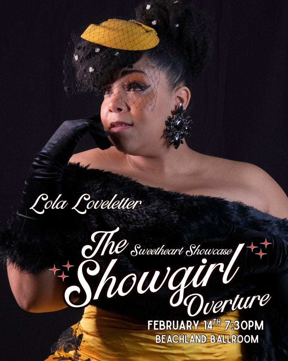 Welcome to the stage @lola_loveletter to The 15th Annual Sweetheart Showcase: A Showgirl Overture 💋

📍 Beachland Ballroom
📅 February 14
🚪 Doors: 7:30 PM | 🎭 Show: 8:30 PM
🎟 Tickets GA: $25 advance / $30 at the doorl

#burlesque #cleveland #clevelandburlesque #ohioburlesque