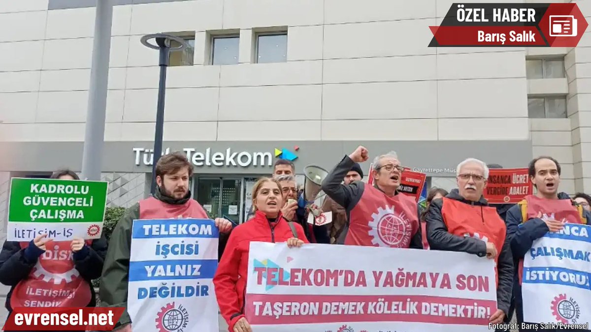 İletişim-İş: Teşvik değil, taşeronlaştırma operasyonu

İletişim-İş, Türk Telekom önünde teşvik adı altında yürütülen kadrolu işçi tasfiyesini protesto etti. 

Barış Salık'ın haberi

evrensel.net/haber/5970021/…