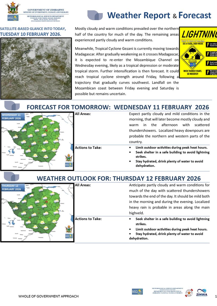 Meteorological Services Department of Zimbabwe tweet media